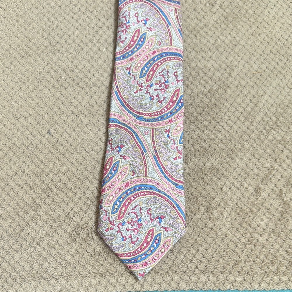 Liberty of London Red and Blue Paisley Tie